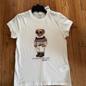 Ralph Lauren White Polo Bear T-Shirt